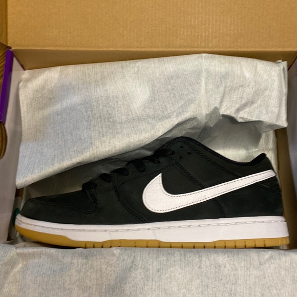 Nike SB Dunk Black/Gum size 10.5 - Picture 1 of 3